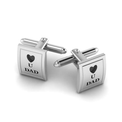 Personalized Cufflink For Him In Stainless Steel Fascinating Diamonds