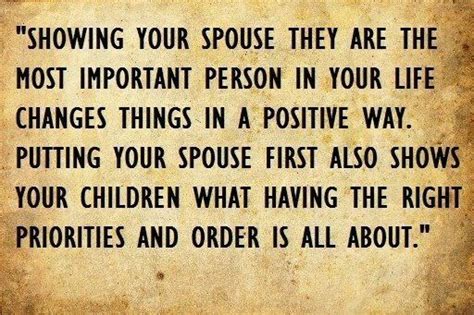 An Old Paper With A Quote On It That Says Showing Your Spouse They Are