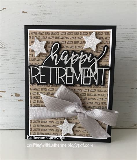 Handmade Card Happy Retirement Crafting With Katherine