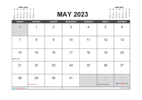 Download The 2023 Monthly Calendar Tipsographic Printable 2023