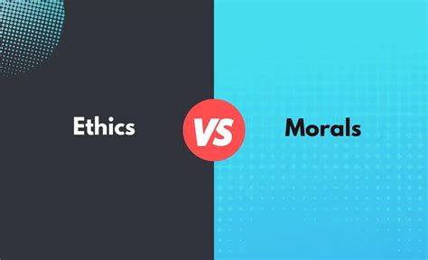 Ethics Vs Morals Whats The Difference With Table