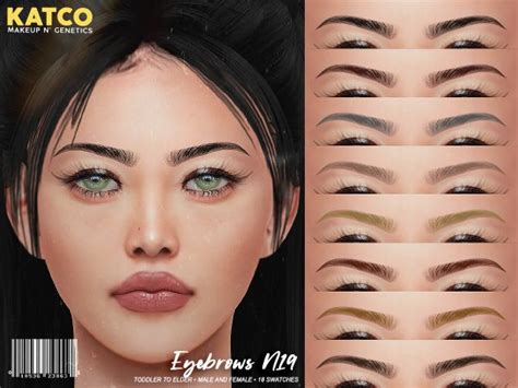 Katco Eyebrows N19 The Sims 4 Download Simsdomination Sims 4
