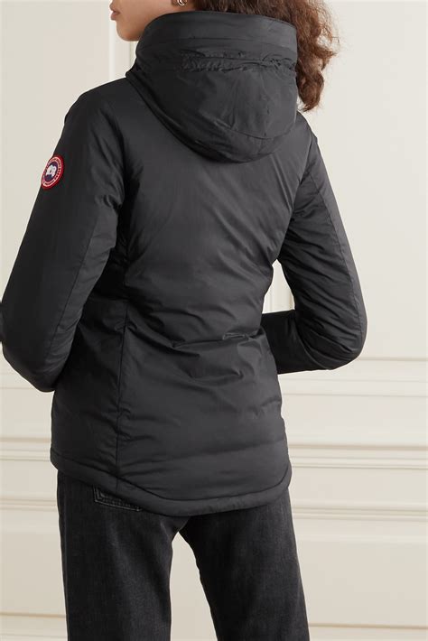 Black Camp Hooded Ripstop Down Jacket Canada Goose Net A Porter