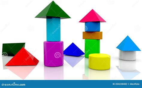 Toy Cubes In Various Colors Stock Illustration Illustration Of Dollar