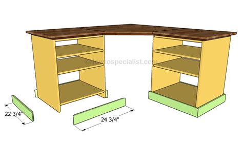 How To Build A Corner Desk Howtospecialist How To Build Step By
