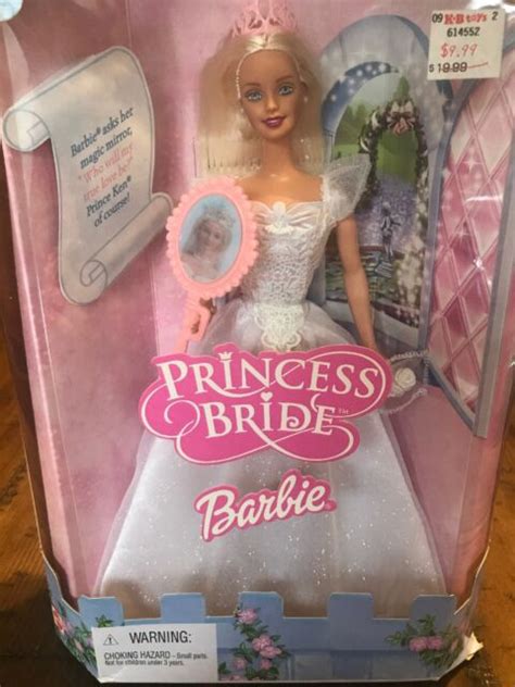 Barbie Princess Bride Doll 2001 Mattel White Sparkly Gown Nib Ebay