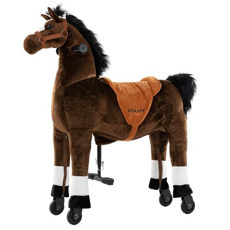 Kids Ride On Horse Toy Mechanical Walking Action Animal No Battery