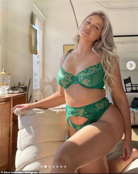 Iskra Lawrence Flaunts Her Very Peachy Posterior In A Revealing Three