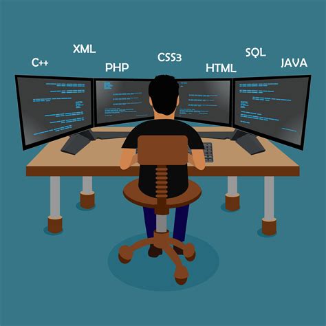 Programming Coding Vector Object Illustrations Creative Market