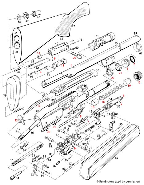 Remington 742 Parts Schematic