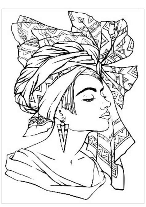 African Drawings African Art Paintings Cute Coloring Pages Adult Coloring Pages Colouring