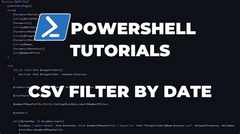 Powershell Tutorials Filter Csv Data By Date Column Youtube