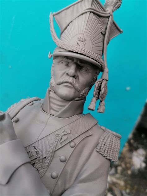 Wip Red Lancer Bust Planetfigure Miniatures