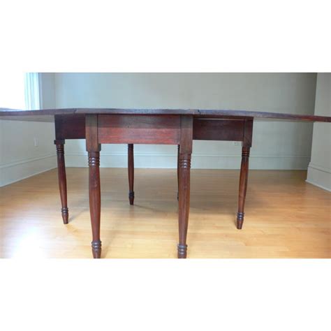 Antique Early Cherry Drop Leaf Consoledining Table Chairish