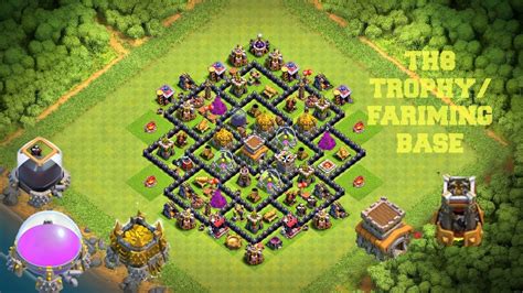 Town Hall 8 Best Trophy Base Fasrslow