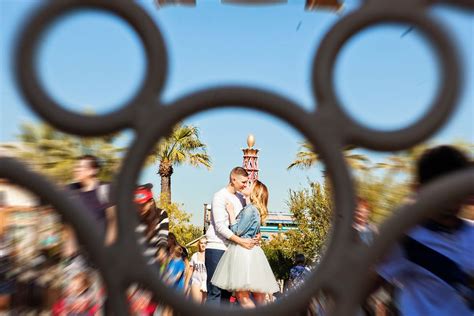 True Love S Kiss At Disneyland Disneyland Engagement Pictures Disney