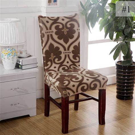 Removable Elastic Stretch Slipcovers Short Dining Room Chair Seat Cover