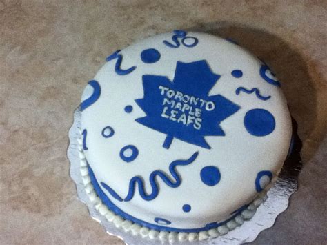 Toronto Maple Leafs Themed Cake Hockey Birthday Cake Cupcake Cakes Cake