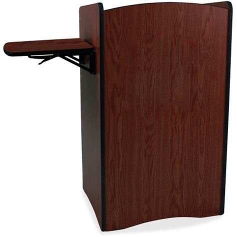Industrial casters make lectern easy to move from room to room. AmpliVox Multimedia Computer Lectern - APLSN3230
