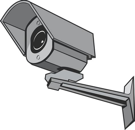 Usually, facilities such as hospitals are usually spread over wide areas. Surveillance Camera Security · Free vector graphic on Pixabay
