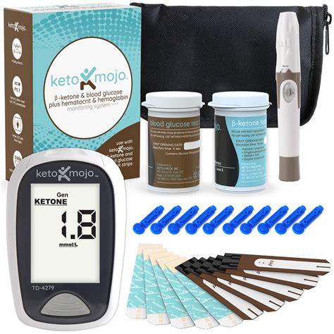 Keto Mojo Blood Ketone And Glucose Testing Kit Monitor Your Ketogenic