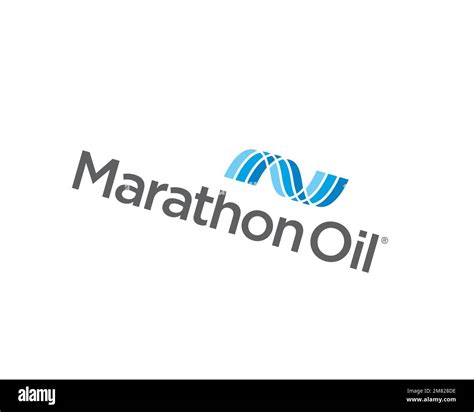 Marathon Oil Rotated Logo White Background B Stock Photo Alamy
