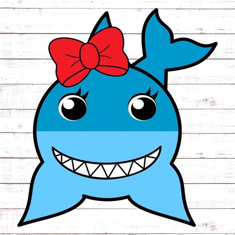 Baby Shark With Party Hat SVG