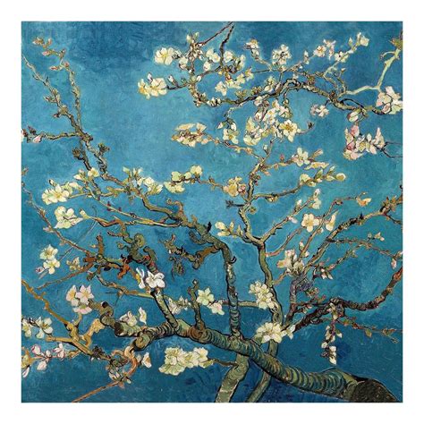 Van gogh was poor throughout his entire life and only became world renowned for his landscapes, still lifes, portraits, and self portraits after his death. Oriental Furniture 27.5 in. x 27.5 in. "Almond Blossoms by Van Gogh " Wall Art-CAN-ART-VANG6 ...