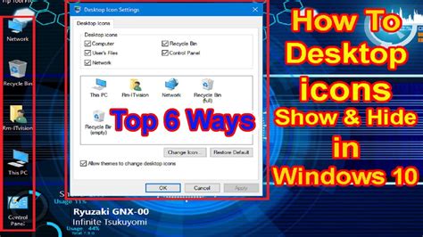 You might want to hide some apps icons from your windows pc if you share them with your family or kids. How To Show And Hide Desktop icons In Windows 10|Top 6 ...