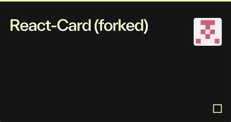 React Card Forked Codesandbox
