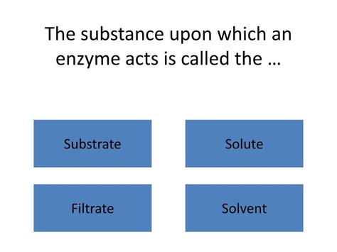 PPT - Leaving Certificate Biology Enzymes 1 iQuiz PowerPoint