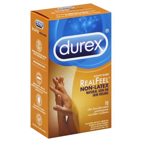 Durex Avanti Bare Realfeel Non Latex Ultra Fine Lubricated Condoms