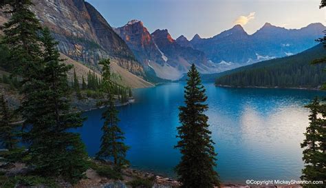 Moraine Lake Sunset Banff National Park Banff National Park Canada