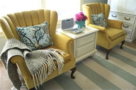 That means if the seat height of your chair is 17″ your seat height of your sofa should be as close as possible to that (ideally no shorter than 14″ and no taller than 20″). living rooms - Martha Stewart - morning fog - dwell studio ...