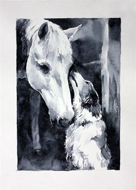 Watercolor Horse Horse Painting Animal Art