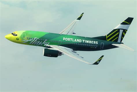 Alaska Airlines Boeing 737 700 Portland Timbers For Fsx