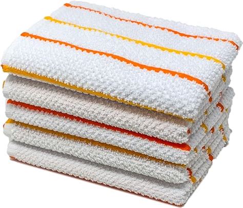 Pack Of 10 100 Cotton Jumbo Terry Tea Towels Set Black White Large