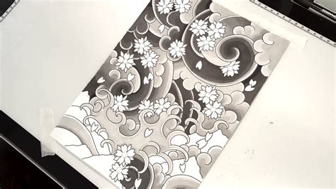 Paiheme is an art director, illustrator and graphic designer from france, working primarily on wall art. Drawing in Japanese Tattoo Style (time-lapse) - YouTube