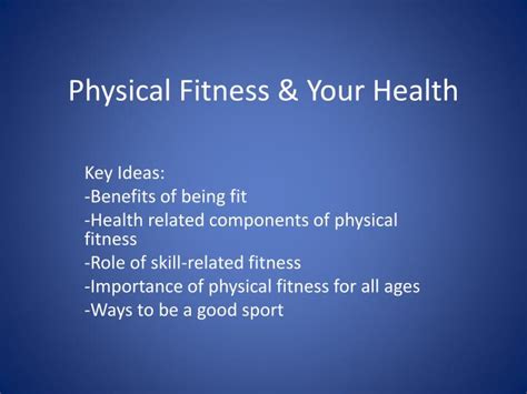 Importance Of Health And Fitness Ppt All Photos Fitness Tmimagesorg