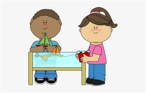 Are you looking for free sensory play templates? School Kids Clip Art - Sand And Water Table Clipart ...