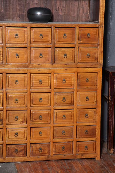 Apothecary cabinet plans,apothecary cabinet pottery barn. 19th Century Chinese Elm Apothecary Cabinet of Elmwood ...