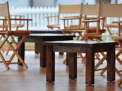 A modern oak coffee table will fit seamlessly into any style of home interior thanks to its natural, sophisticated finish. Rustic Dark Oak Coffee Table | Event Hire UK