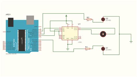 Dc Motor Control With L239d Driver In Proteus