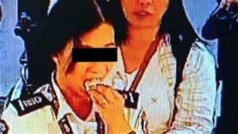 Caught On Cctv Naia Screening Officer Stuffed 300 Inside Her Mouth In Alleged Theft