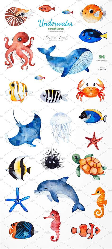 Marine Life Drawing Fish