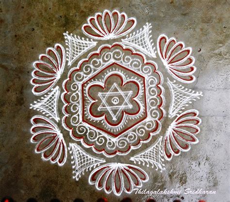 Rangoli And Art Works Freehand Kolam