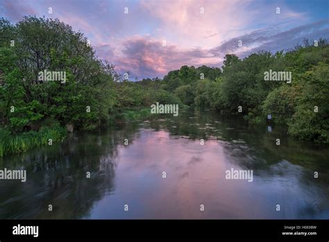 The River Itchen At Ovington Hampshire England Uk Stock Photo Alamy