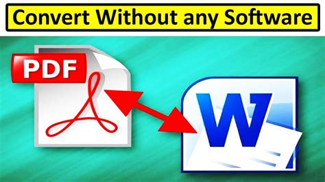 How To Convert Pdf File Into Word File Pdf To Word Word To Pdf