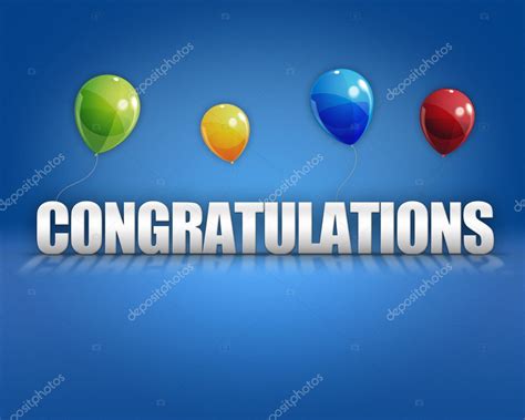 Congratulations Balloons 3d Background Stock Photo By ©deberarr 34757863