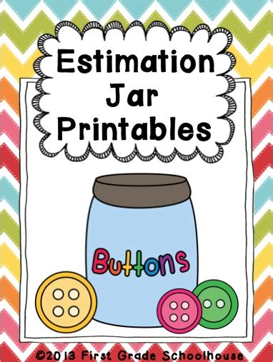 Classroom Freebies Too: Estimation Jar Printables
